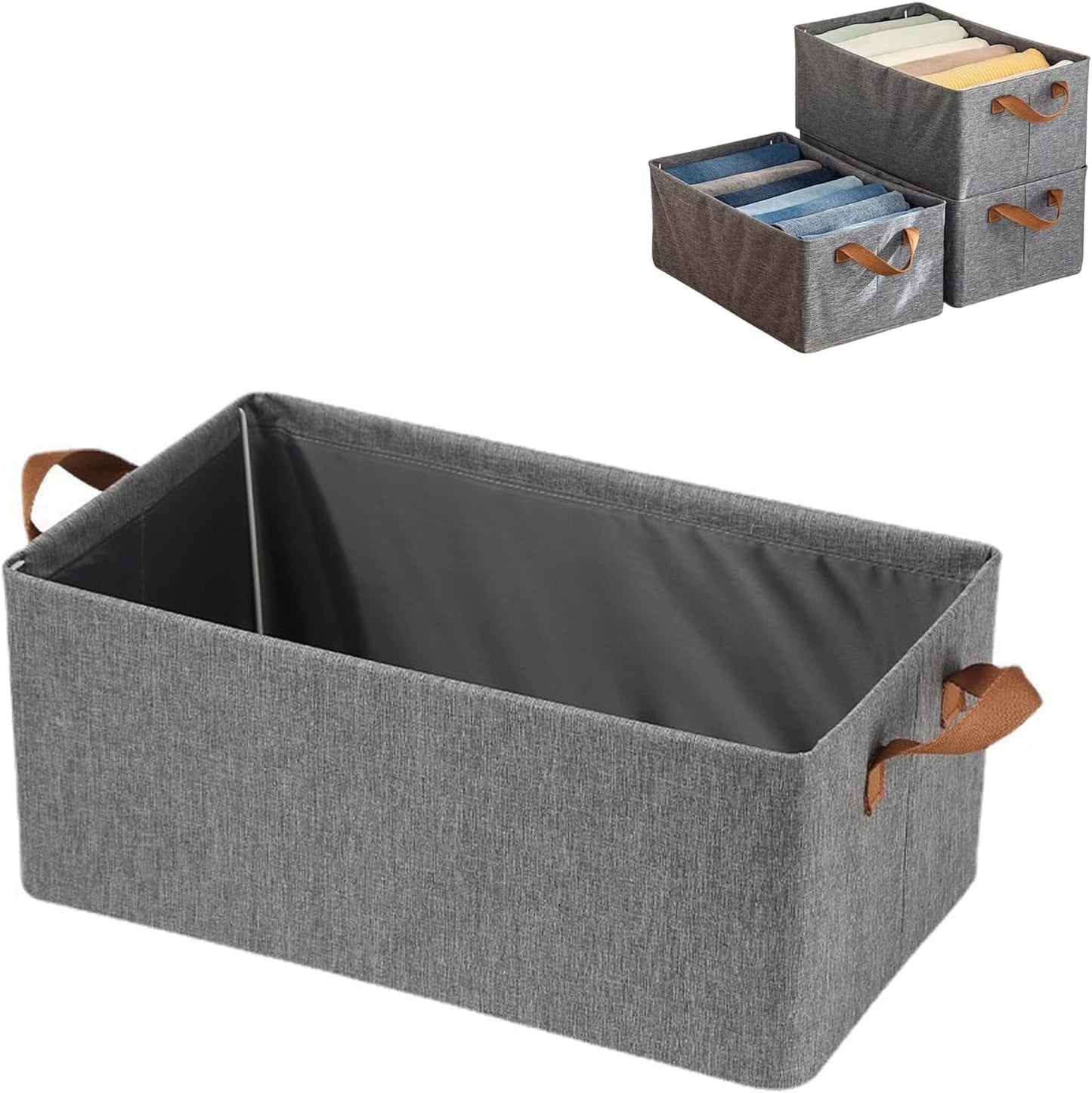 Clothes Organizer for Jeans Washable Fabric Closet Storage Box