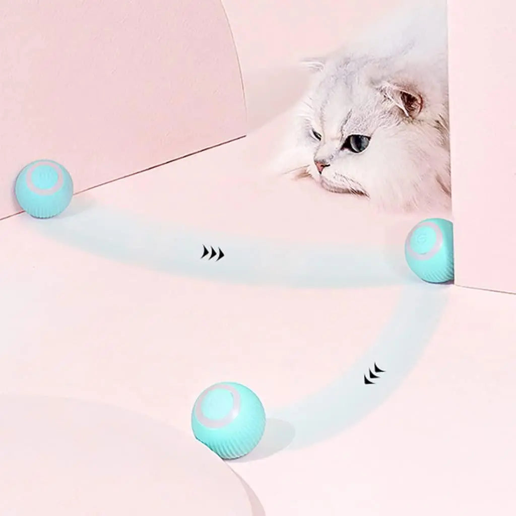 Automatic Smart Teasing Pet Ball, Smart Self Teasing Rolling Pet Ball